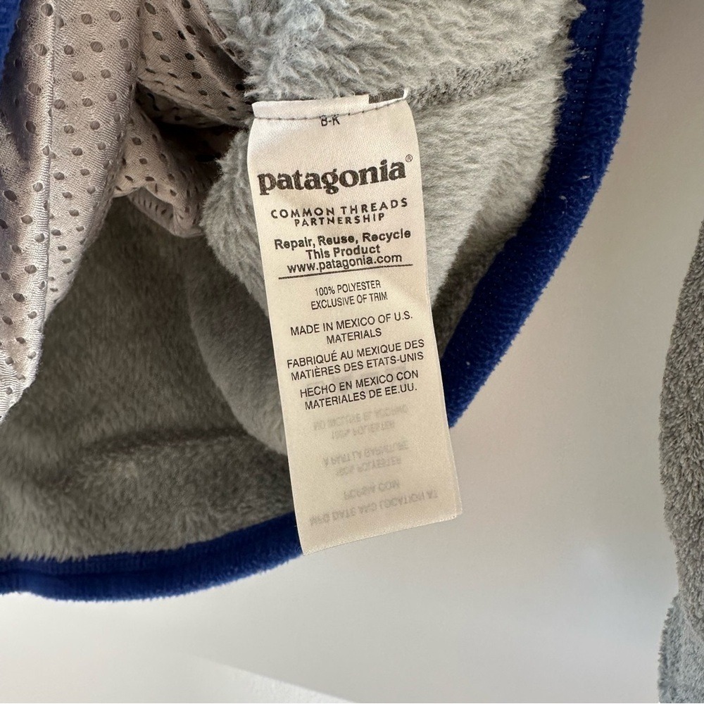 Patagonia Gray Re-Tool Fleece Snap Pullover Women's Size Small - Picture 6 of 7